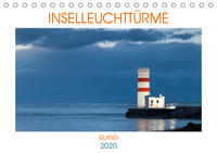 Inselleuchttürme Island (Tischkalender 2020 DIN A5 quer)