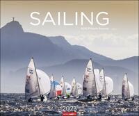 Sailing Wandkalender 2023. Fotokalender mit beeindruckenden Segelaufnahmen. Jahres-Wandkalender 2023 XXL im Querformat. Segel-Fotokalender 55x46 cm