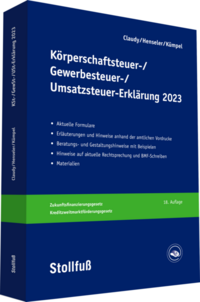 Körperschaftsteuer-, Gewerbesteuer-, Umsatzsteuer-Erklärung - online