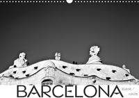 BARCELONA [black/white] (Wandkalender 2020 DIN A3 quer)