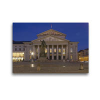 Premium Textil-Leinwand 45 x 30 cm Quer-Format Nationaltheater München | Wandbild, HD-Bild auf Keilrahmen, Fertigbild auf hochwertigem Vlies, Leinwanddruck von Berthold Werner