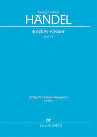 Brockes-Passion. "Der für die Sünde der Welt gemarterte und sterbende Jesu" (Klavierauszug)