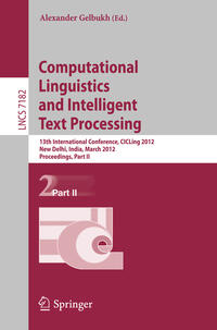 Computational Linguistics and Intelligent Text Processing