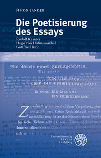 Die Poetisierung des Essays