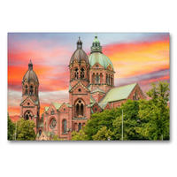 Premium Textil-Leinwand 90 x 60 cm Quer-Format München Impressionen | Wandbild, HD-Bild auf Keilrahmen, Fertigbild auf hochwertigem Vlies, Leinwanddruck von Dirk Meutzner