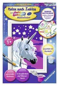 Ravensburger Malen nach Zahlen 29550 - Einhorn - Kinder ab 7 Jahren