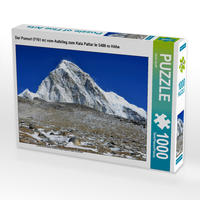 CALVENDO Puzzle Der Pumori (7161 m) vom Aufstieg zum Kala Pattar in 5400 m Höhe 1000 Teile Lege-Größe 64 x 48 cm Foto-Puzzle Bild von Ulrich Senff