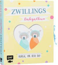 Zwillings-Babyalbum – Hurra, ihr seid da!