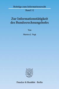 Zur Informationstätigkeit des Bundesrechnungshofes.