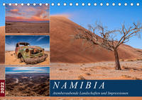 Namibia - Atemberaubende Landschaften und Impressionen (Tischkalender 2022 DIN A5 quer)