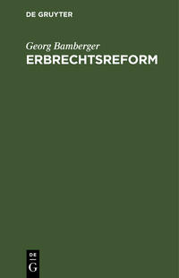 Erbrechtsreform