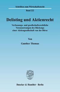 Delisting und Aktienrecht.