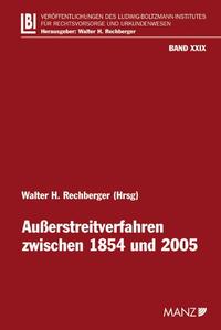 Außerstreitverfahren zwischen 1854 und 2005