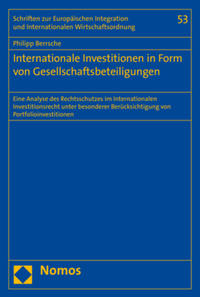 Internationale Investitionen in Form von Gesellschaftsbeteiligungen