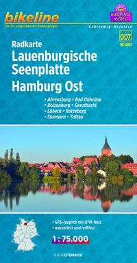 Radkarte Lauenburgische Seenplatte Hamburg Ost (RK-SH07)