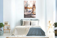 Premium Textil-Leinwand 800 x 1200 cm Hoch-Format Hamburg Kunst | Wandbild, HD-Bild auf Keilrahmen, Fertigbild auf hochwertigem Vlies, Leinwanddruck von Paintpictures Bilderwelten