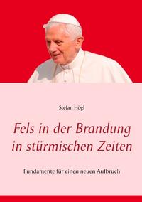 Fels in der Brandung in stürmischen Zeiten