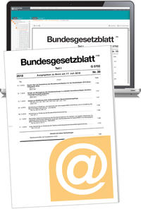 Bundesgesetzblatt Teil I, E-Mail-Datenservice (Jahresabonnement)