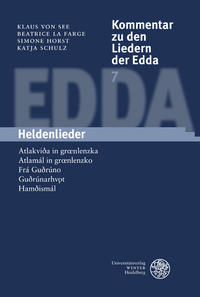 Kommentar zu den Liedern der Edda / Heldenlieder