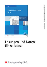 Arbeiten mit Word 2013