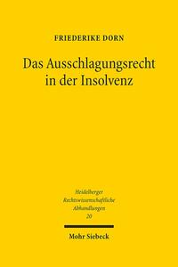 Das Ausschlagungsrecht in der Insolvenz