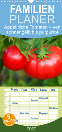 Appetitliche Tomaten – von sonnengelb bis purpurrot - Familienplaner hoch (Wandkalender 2022 , 21 cm x 45 cm, hoch)