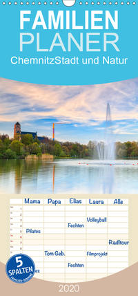 Chemnitz - Stadt und Natur - Familienplaner hoch (Wandkalender 2020 , 21 cm x 45 cm, hoch)