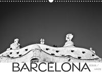 BARCELONA [black/white] (Wandkalender 2022 DIN A3 quer)