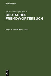 Deutsches Fremdwörterbuch / Antinomie - Azur