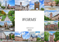 Worms Impressionen (Wandkalender 2022 DIN A3 quer)