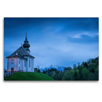 Premium Textil-Leinwand 120 x 80 cm Quer-Format Wallfahrtskirche Maria Gern | Wandbild, HD-Bild auf Keilrahmen, Fertigbild auf hochwertigem Vlies, Leinwanddruck von Martin Wasilewski