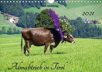 Almabtrieb in Tirol (Wandkalender 2021 DIN A4 quer)