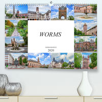 Worms Impressionen (Premium, hochwertiger DIN A2 Wandkalender 2020, Kunstdruck in Hochglanz)