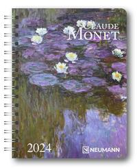 Claude Monet 2024 - Diary - Buchkalender - Taschenkalender - Kunstkalender - 16,5x21,6