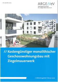 Kostengünstiger monolithischer Geschosswohnungsbau mit Ziegelmauerwerk