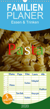 Pasta - Familienplaner hoch (Wandkalender 2020 , 21 cm x 45 cm, hoch)