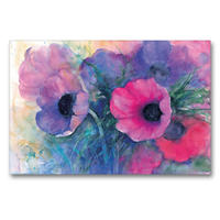 Premium Textil-Leinwand 90 x 60 cm Quer-Format Anemonenblüten | Wandbild, HD-Bild auf Keilrahmen, Fertigbild auf hochwertigem Vlies, Leinwanddruck von Eckard Funck