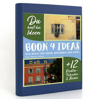 BOOK 4 IDEAS modern | Nizza, Monaco, Antibes, Notizbuch, Bullet Journal mit Kreativitätstechniken und Bildern, DIN A5