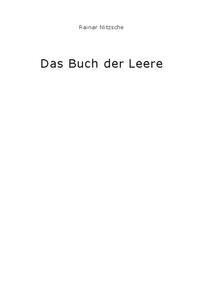 Das Buch der Leere