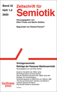 Zeitschrift für Semiotik / Schlagersemiotik