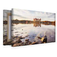 Premium Textil-Leinwand 450 x 300 cm Quer-Format Schloss Moritzburg | Wandbild, HD-Bild auf Keilrahmen, Fertigbild auf hochwertigem Vlies, Leinwanddruck von Mario Koch Fotografie