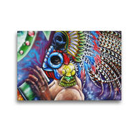 Premium Textil-Leinwand 45 x 30 cm Quer-Format Azteke in Querétaro, QRO, Mexiko | Wandbild, HD-Bild auf Keilrahmen, Fertigbild auf hochwertigem Vlies, Leinwanddruck von Arie Wubben