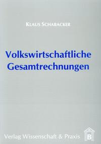 Volkswirtschaftliche Gesamtrechnungen.