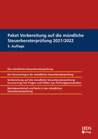 Paket Vorbereitung auf die mündliche Steuerberaterprüfung 2021/2022