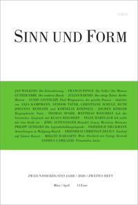 Sinn und Form 2/2020