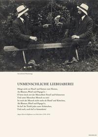 Unmenschliche Liebhaberei, Poesie Plakat