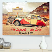 Die Legende - die Ente, Citroën 2CV (Premium, hochwertiger DIN A2 Wandkalender 2023, Kunstdruck in Hochglanz)