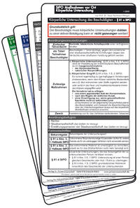 Einsatzkarten StPO – Körperliche Untersuchung