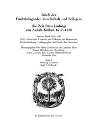 Die Deutsche Akademie des 17. Jahrhunderts - Fruchtbringende Gesellschaft.... / 1620–1651