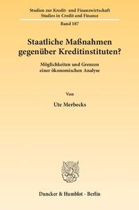 Staatliche Maßnahmen gegenüber Kreditinstituten?